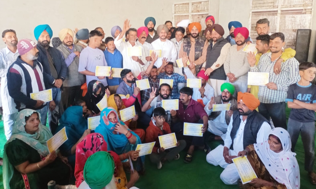 Two-Two marla plots handed over to needy 31 families